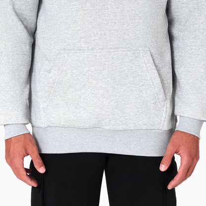 The Male model is wearing Dallas Mavericks NBA Grey Pullover Hoodie 4