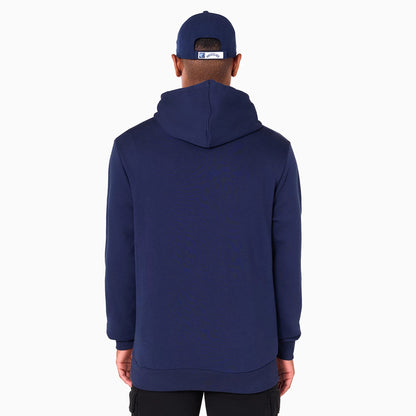 The Male model is wearing Memphis Grizzlies NBA Navy Pullover Hoodie 7