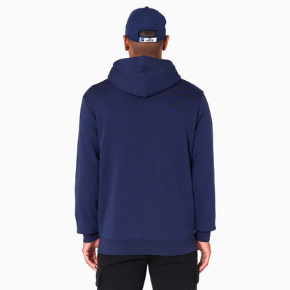 The Male model is wearing Utah Jazz NBA Navy Pullover Hoodie 7