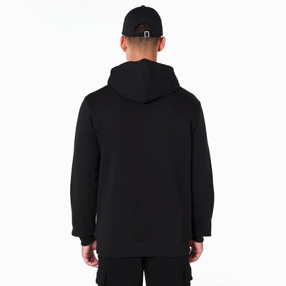 The Male model is wearing Minnesota Timberwolves NBA Black Pullover Hoodie 6