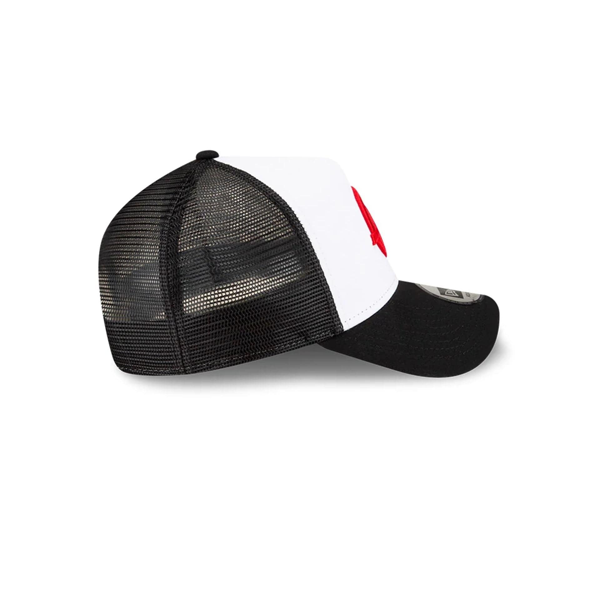 This is a Haas Formula 1 Black E-Frame Trucker Cap 5