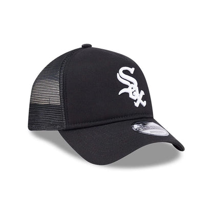 Pictured is this MLB Evergreen Chicago White Sox 9FORTY A-Frame cap in black. 3