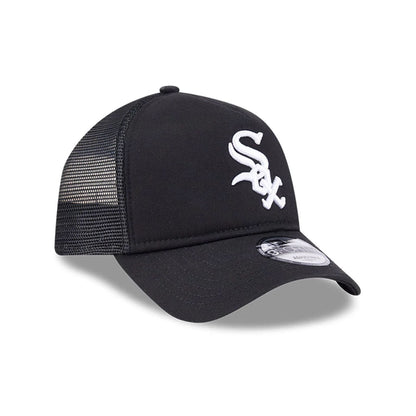 Pictured is this MLB Evergreen Chicago White Sox 9FORTY A-Frame cap in black. 3