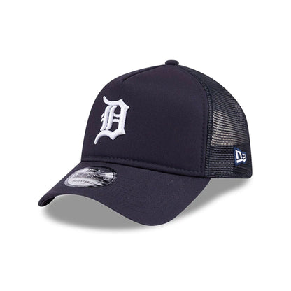 Pictured is this MLB Evergreen Detroit Tigers 9FORTY A-Frame cap in navy. 1