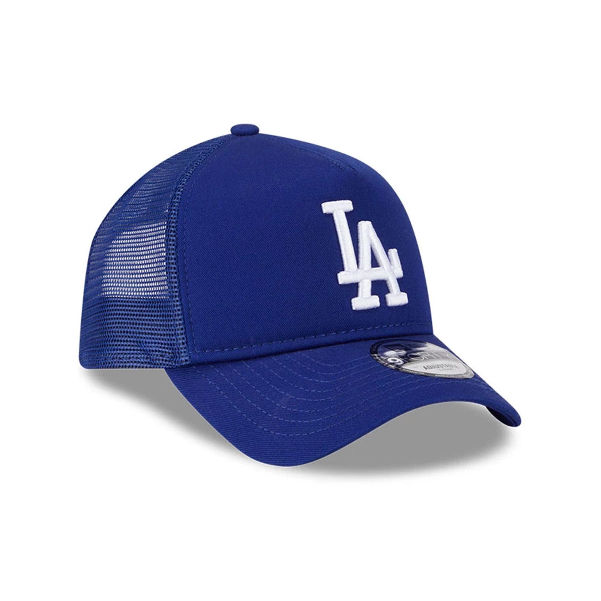 Pictured is this MLB Evergreen LA Dodgers 9FORTY A-Frame cap in dark blue. 3