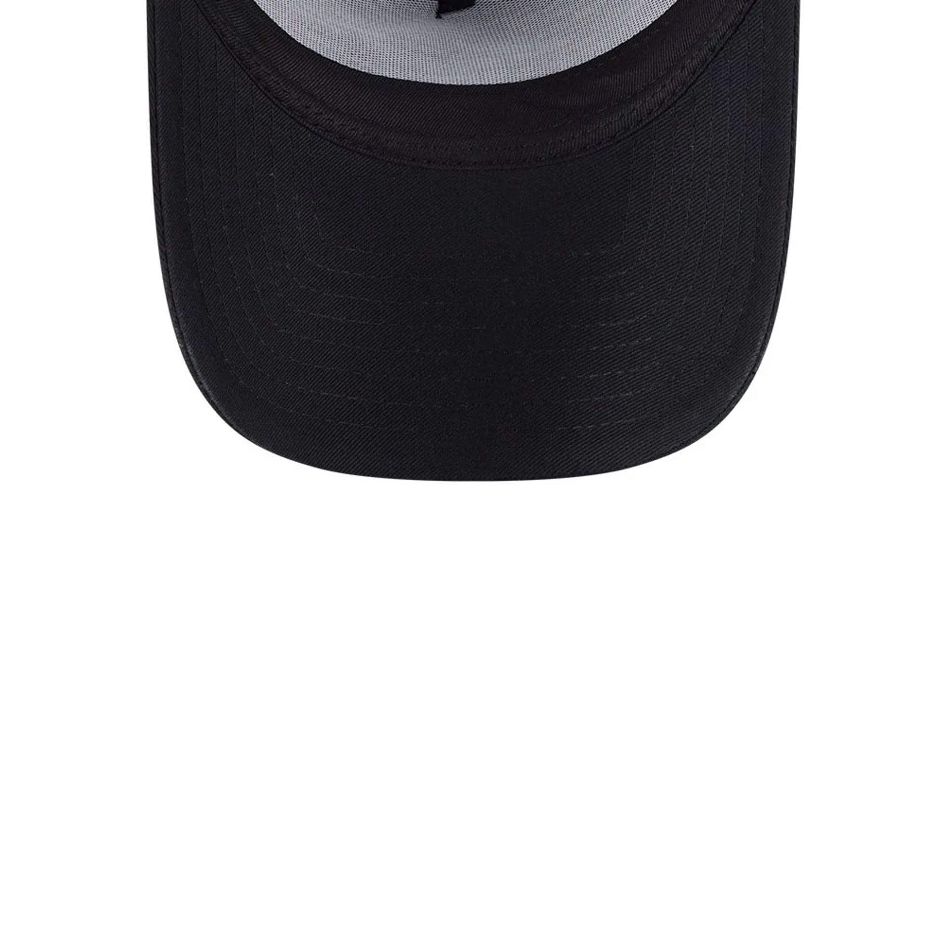 Pictured is this MLB Evergreen Miami Marlins 9FORTY A-Frame cap in black. 7