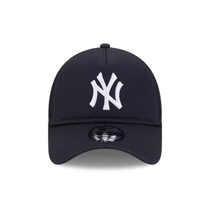 Pictured is this MLB Evergreen New York Yankees 9FORTY A-Frame cap in navy. 2