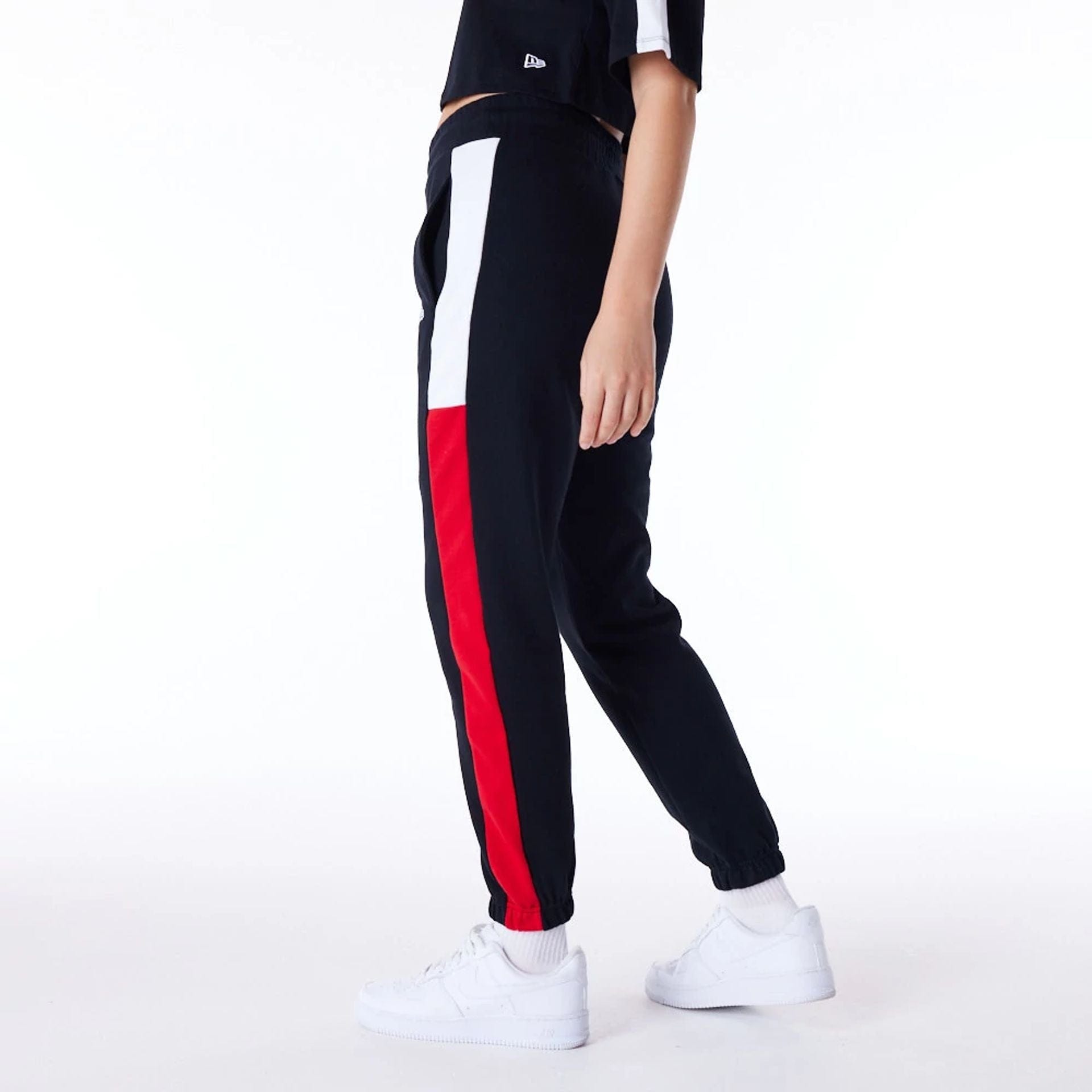 Red white and black joggers outlet