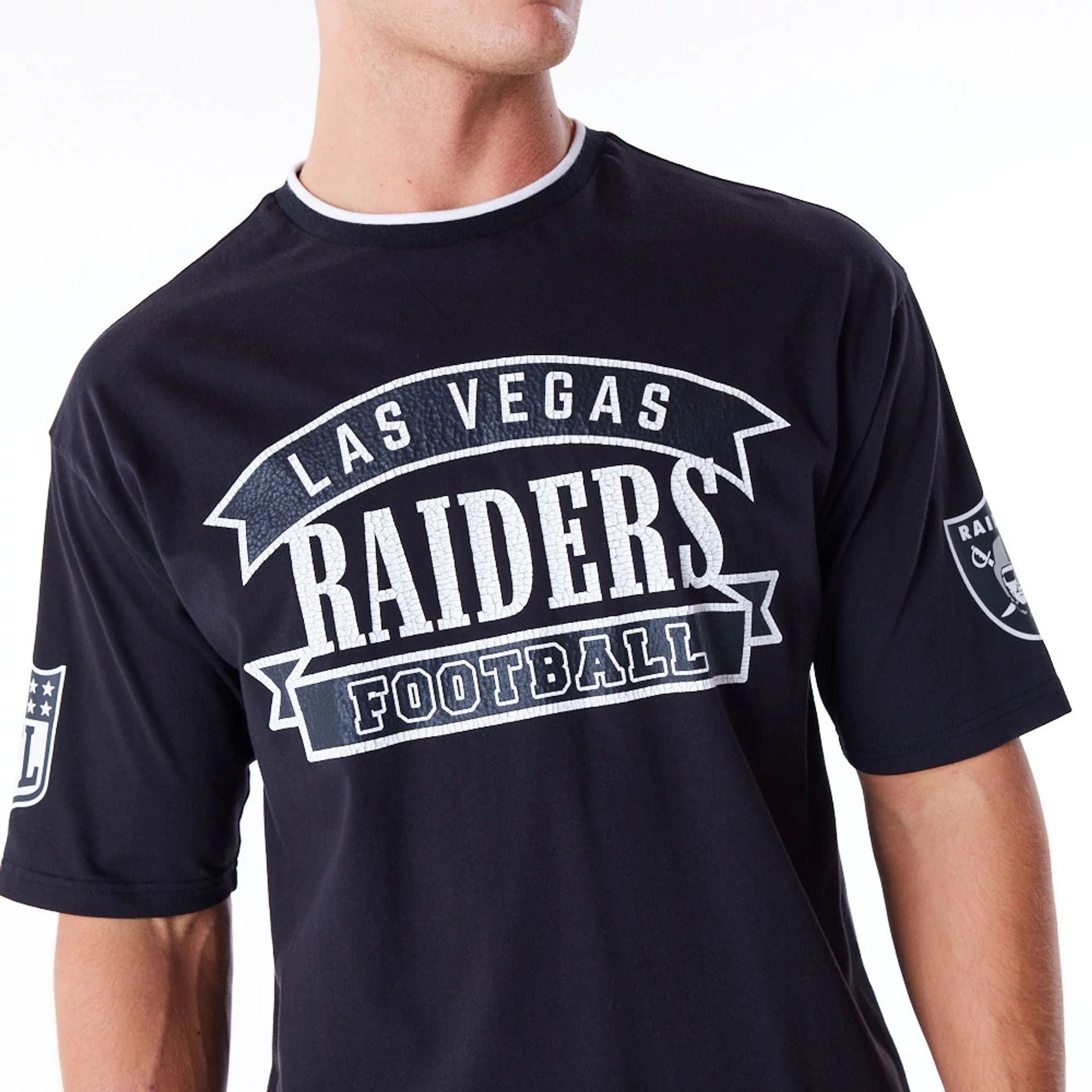 Las Vegas Raiders NFL Graphic Black Oversized T Shirt