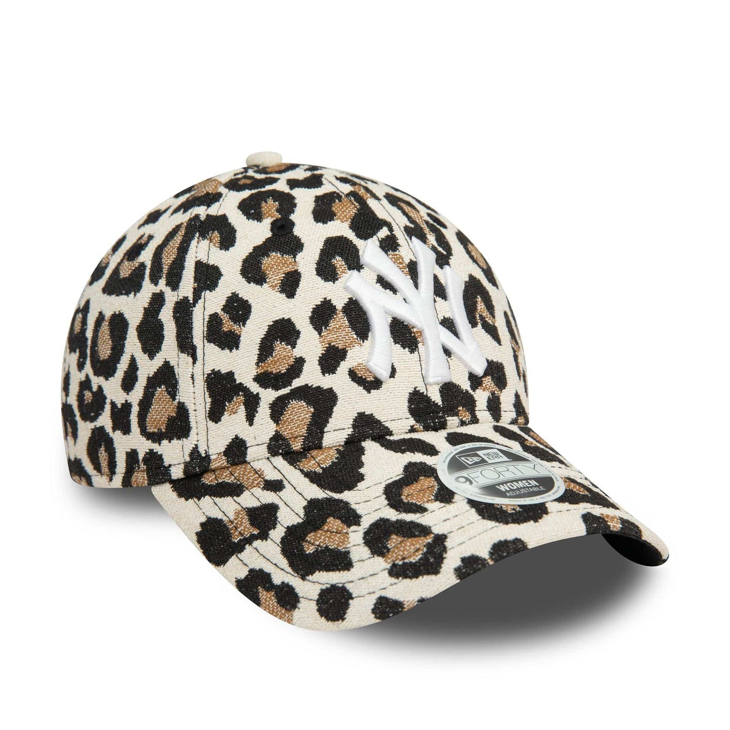 This is a New York Yankees Womens Leopard Cream 9FORTY Adjustable Cap 4