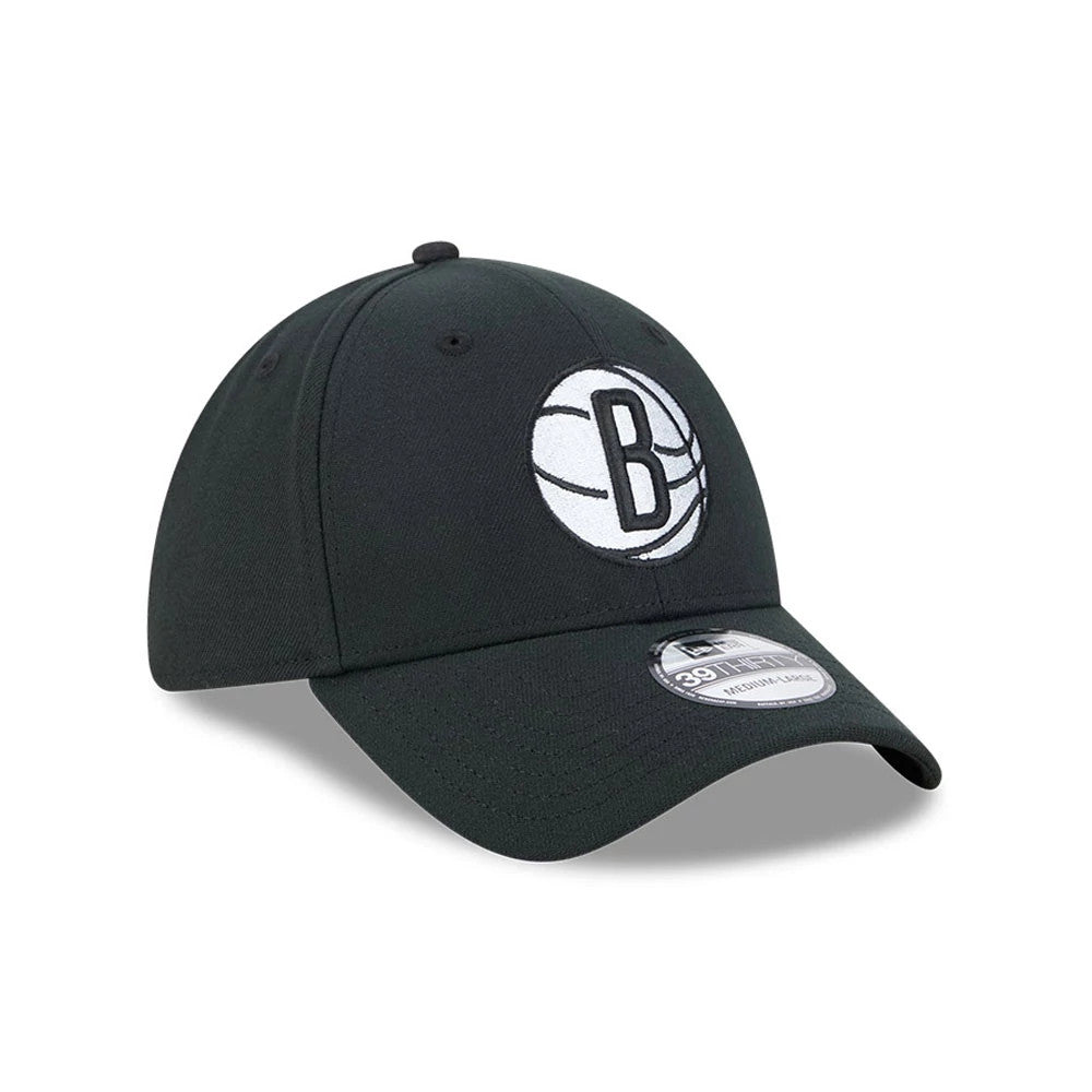 Pictured is this NBA Evergreen Brooklyn Nets 39THIRTY Stretch Fit cap in black. 3