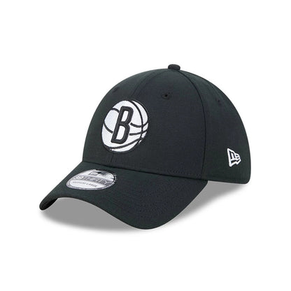Pictured is this NBA Evergreen Brooklyn Nets 39THIRTY Stretch Fit cap in black. 1