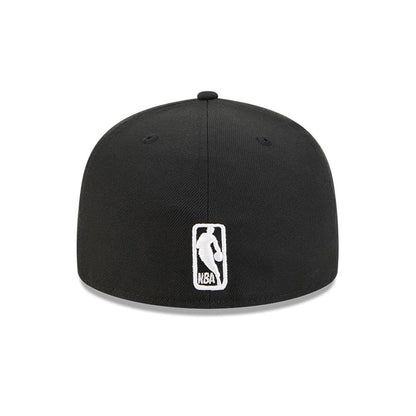 Pictured is this NBA Evergreen Brooklyn Nets 59FIFTY Fitted cap in black. 7