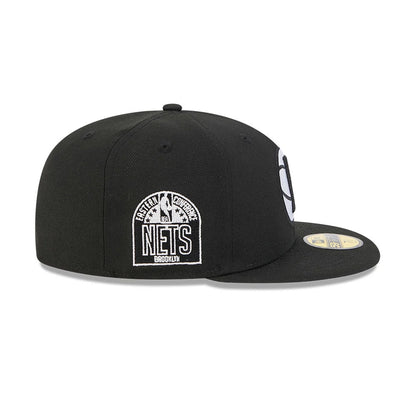 Pictured is this NBA Evergreen Brooklyn Nets 59FIFTY Fitted cap in black. 5