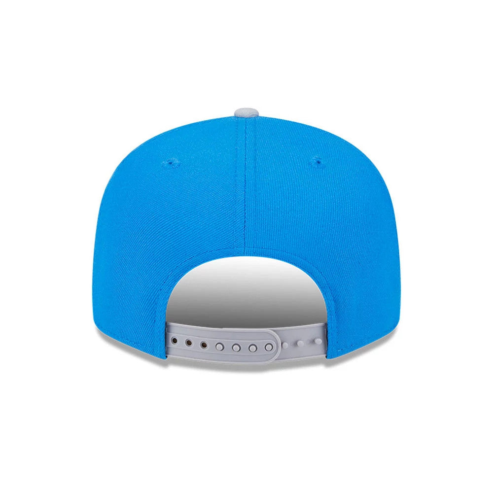 Pictured is this NFL Evergreen Detroit Lions 9FIFTY Snapback cap in blue. 7