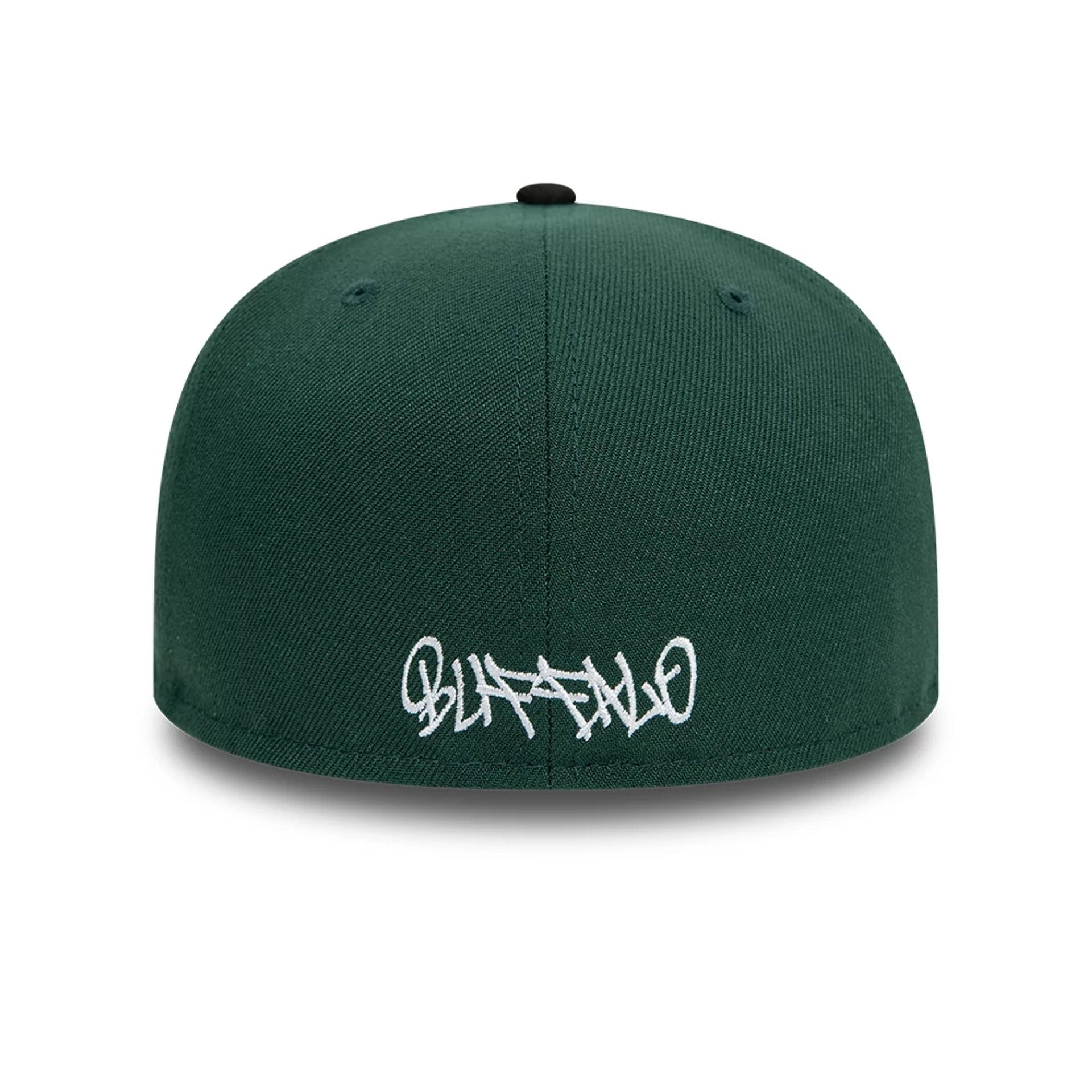 New Era Script Dark Green 59FIFTY Fitted Cap | NEC UK