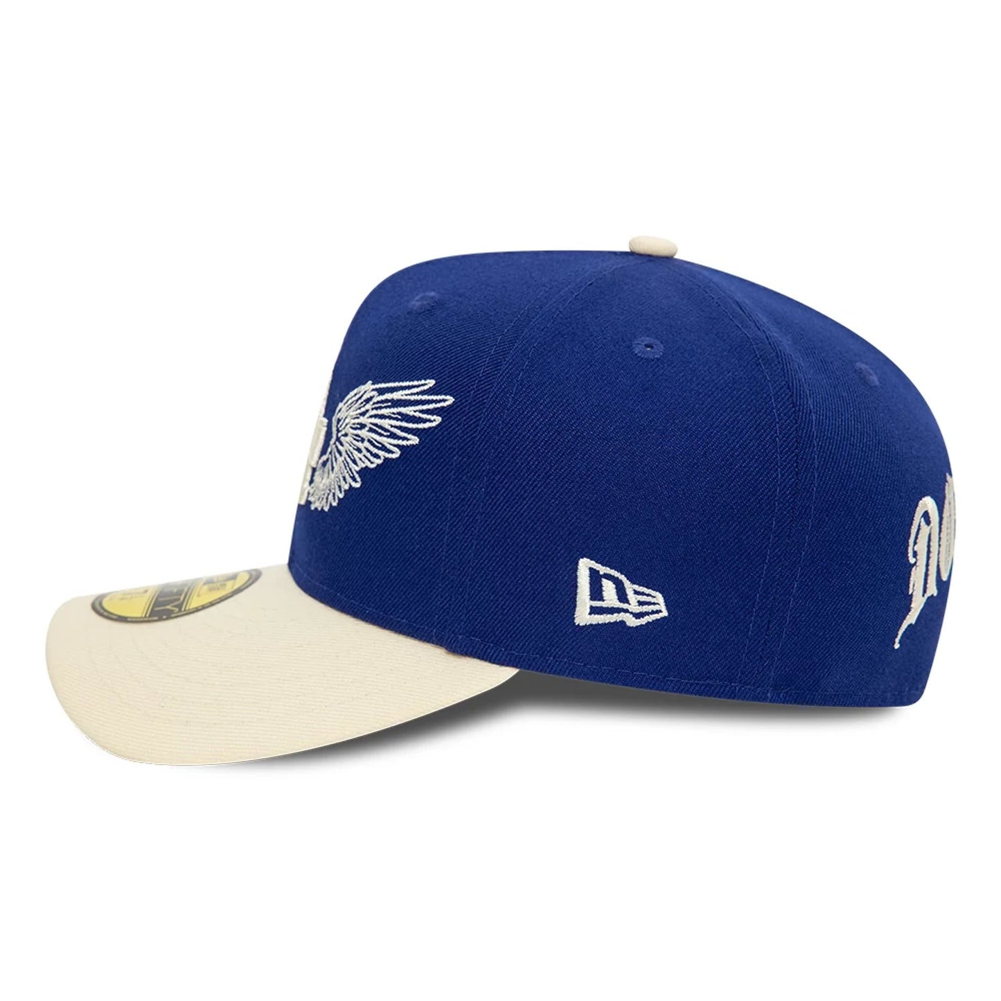 Pictured is this LA Dodgers MLB Team Wings Navy 59FIFTY Fitted Cap 7