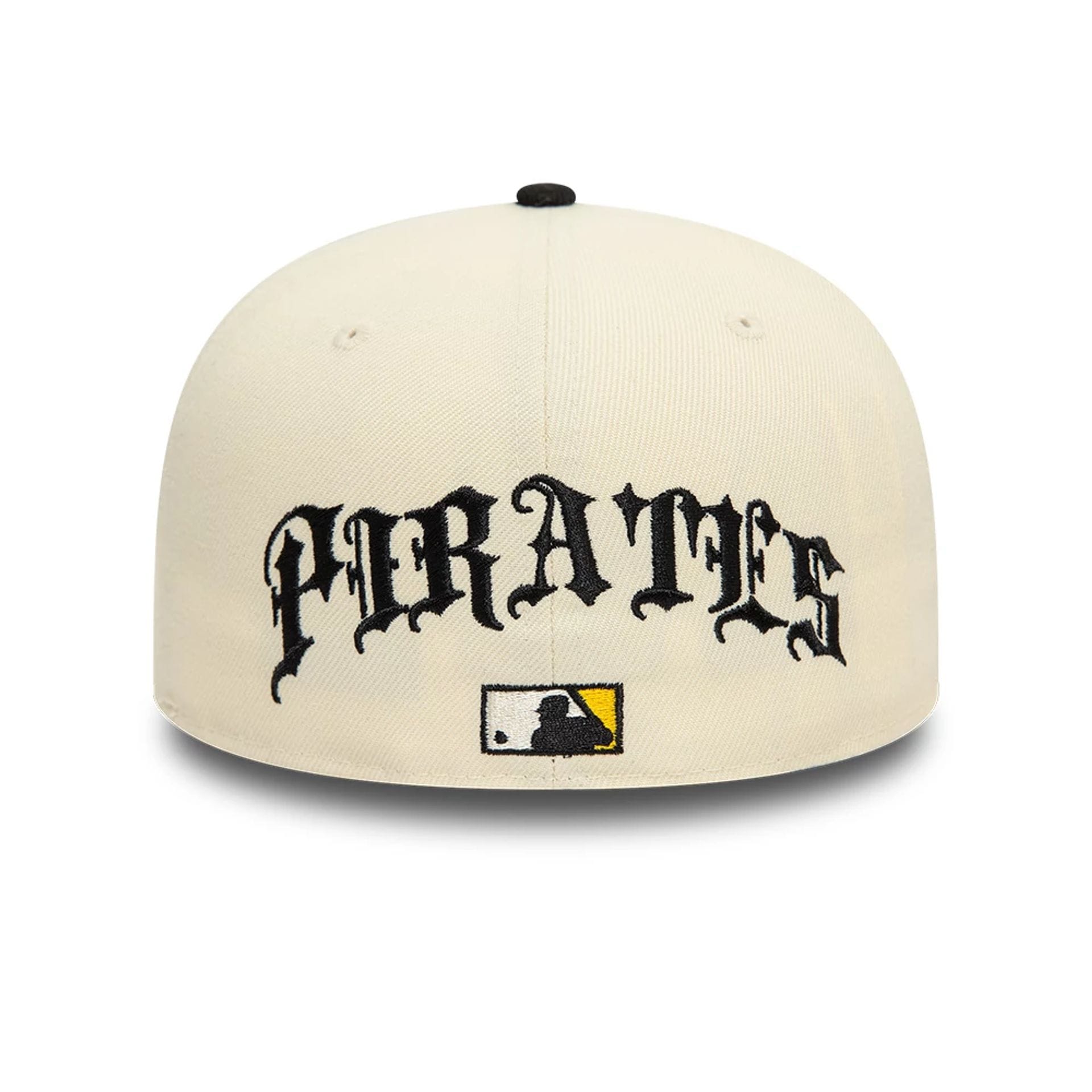 Pictured is this Pittsburgh Pirates MLB Team Wings Light Beige 59FIFTY Fitted Cap 3