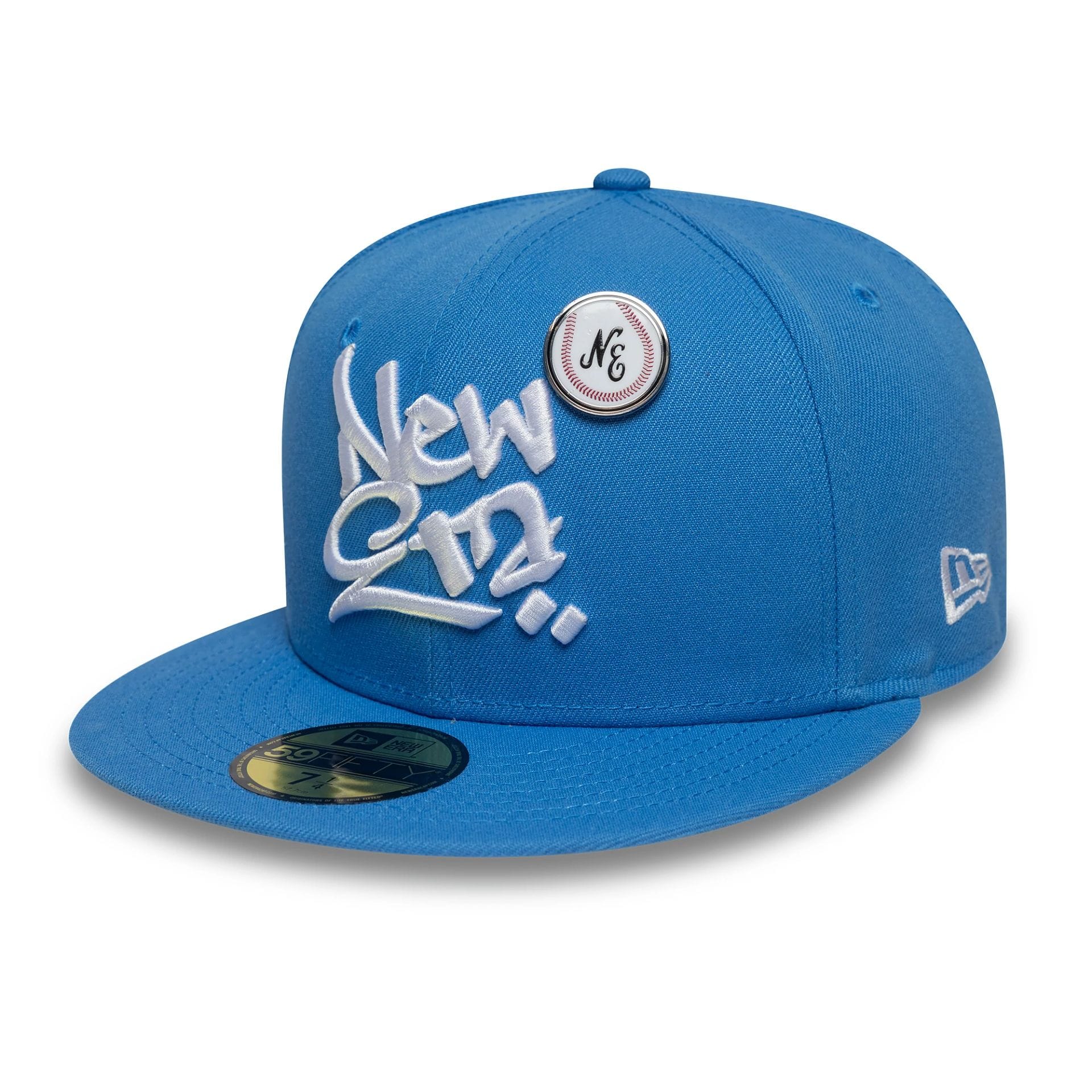 New Era Script Blue 59FIFTY Fitted Cap | NEC UK
