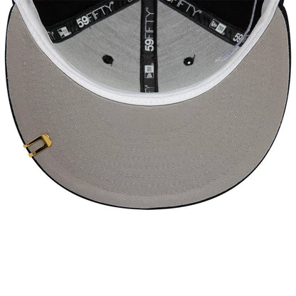 This is a New Era Side Script Black 59FIFTY Fitted Cap 2