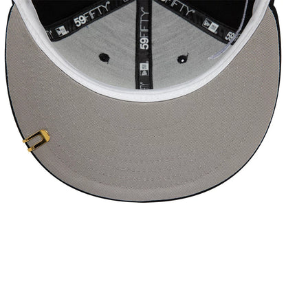 This is a New Era Side Script Black 59FIFTY Fitted Cap 2