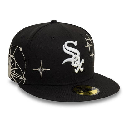 This is a Chicago White Sox MLB Zodiac Black 59FIFTY Fitted Cap 3