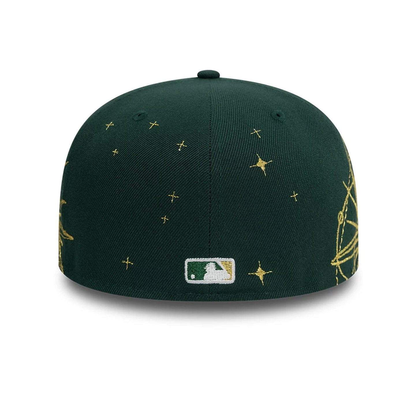 Pictured is this Oakland Athletics MLB Zodiac Dark Green 59FIFTY Fitted Cap 5