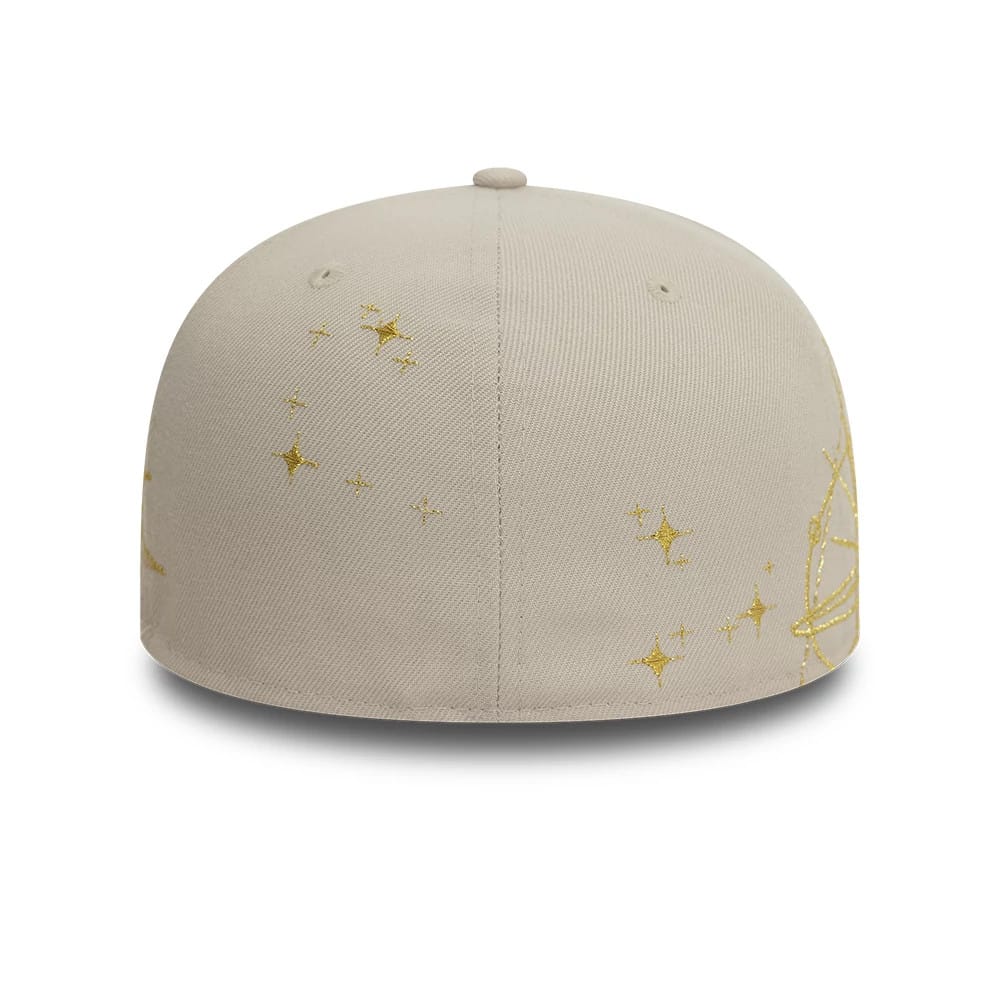Pictured is this New Era Zodiac Light Beige 59FIFTY Fitted Cap 4