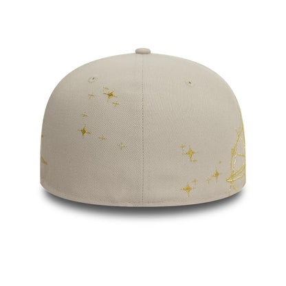 Pictured is this New Era Zodiac Light Beige 59FIFTY Fitted Cap 4