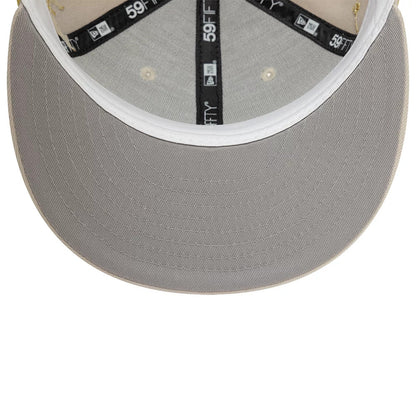 Pictured is this New Era Zodiac Light Beige 59FIFTY Fitted Cap 5