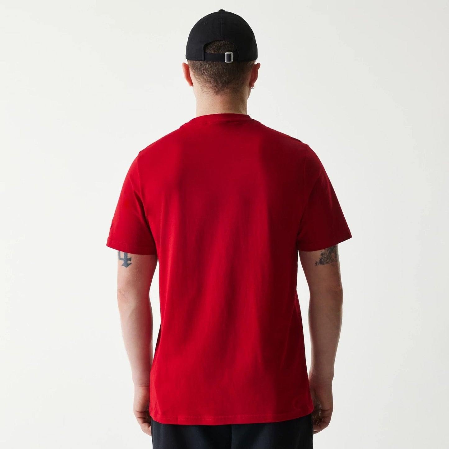 The Male model is wearing LA Angels MLB Regular Red T-Shirt 2