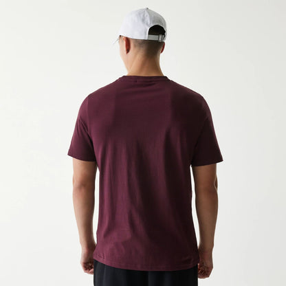 The Male model is wearing New York Yankees MLB Regular Dark Purple T-Shirt 2