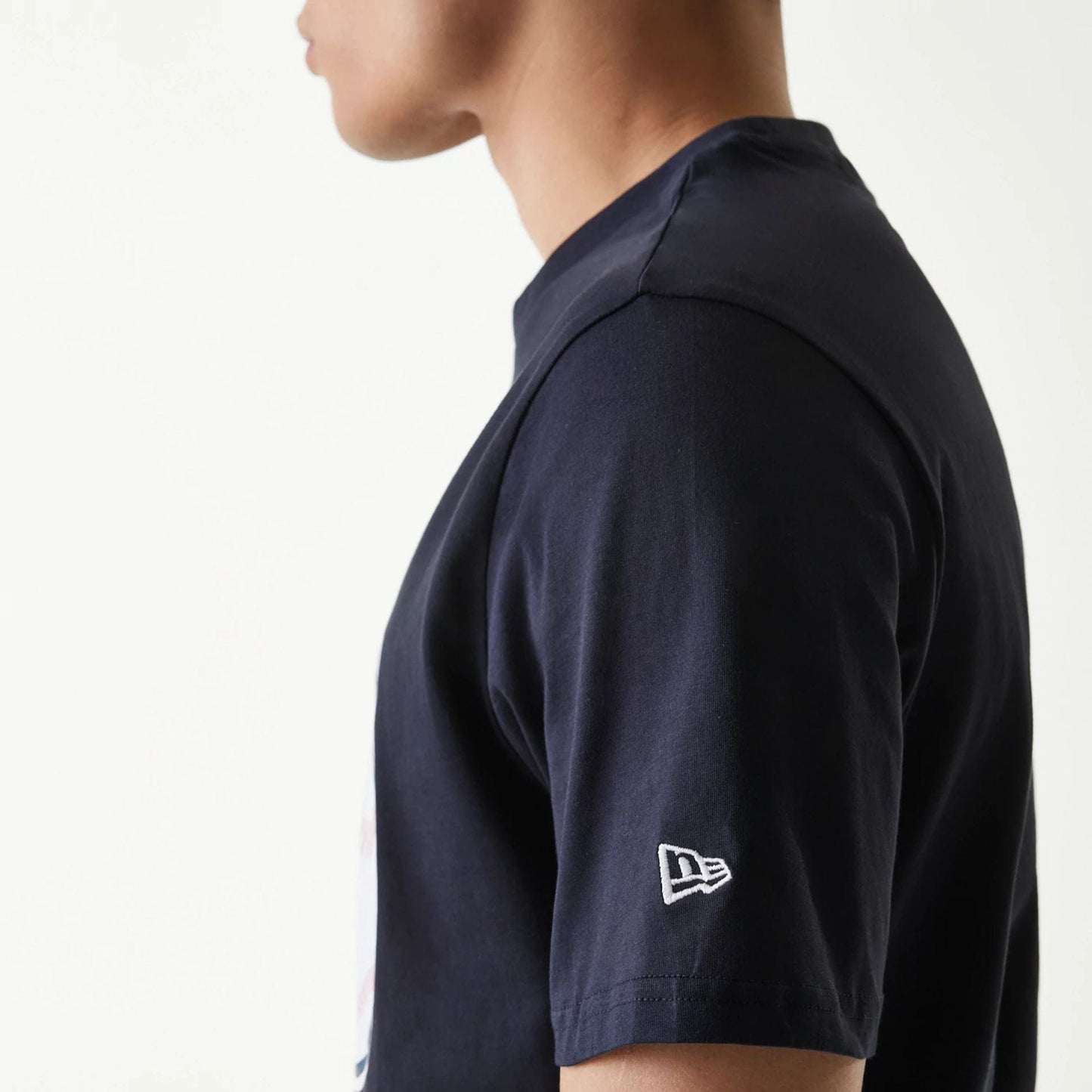 The Male model is wearing Cleveland Guardians MLB Regular Navy T-Shirt 6