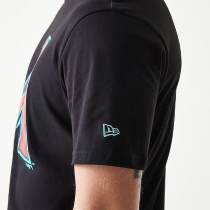 The Male model is wearing Arizona Diamondbacks MLB Regular Black T-Shirt 6