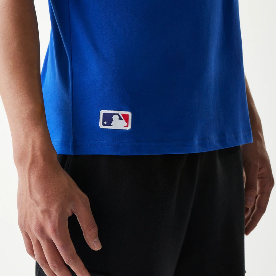 The Male model is wearing Kansas City Royals MLB Regular Blue T-Shirt 5