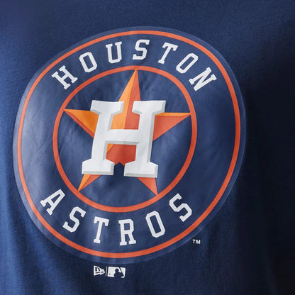 The Male model is wearing Houston Astros MLB Regular Dark Blue T-Shirt 4