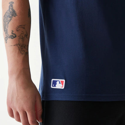 The Male model is wearing Houston Astros MLB Regular Dark Blue T-Shirt 5