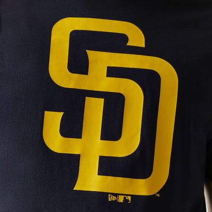 The Male model is wearing San Diego Padres MLB Regular Navy T-Shirt 4