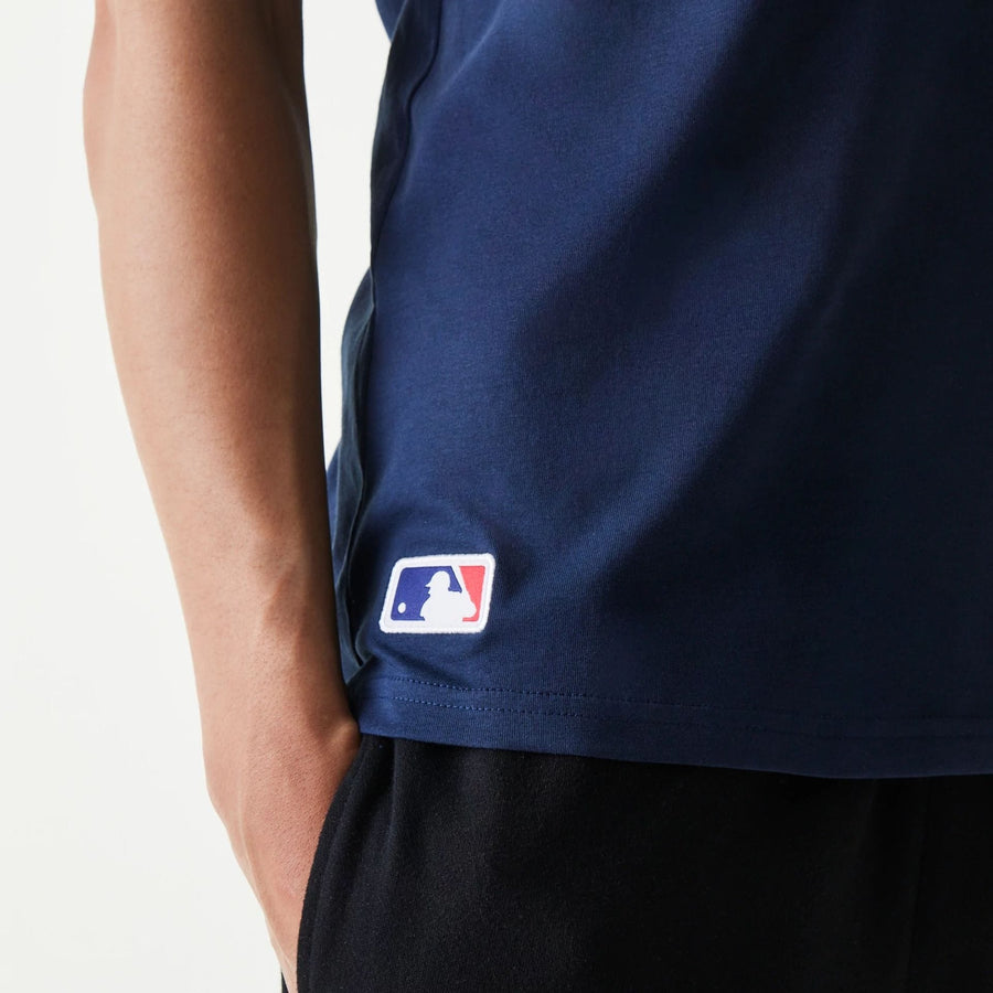 The Male model is wearing Washington Nationals MLB Regular Dark Blue T-Shirt 6