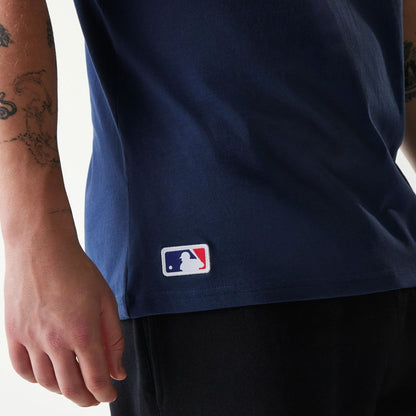 The Male model is wearing Seattle Mariners MLB Regular Dark Blue T-Shirt 5