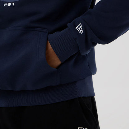 The Male model is wearing Houston Astros MLB Dark Blue Pullover Hoodie 4