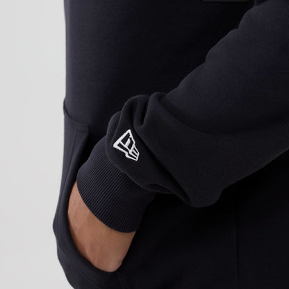 The Male model is wearing Detroit Tigers MLB Navy Pullover Hoodie 5