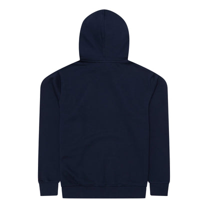 The Male model is wearing Boston Red Sox MLB Regular Dark Blue Pullover Hoodie 2