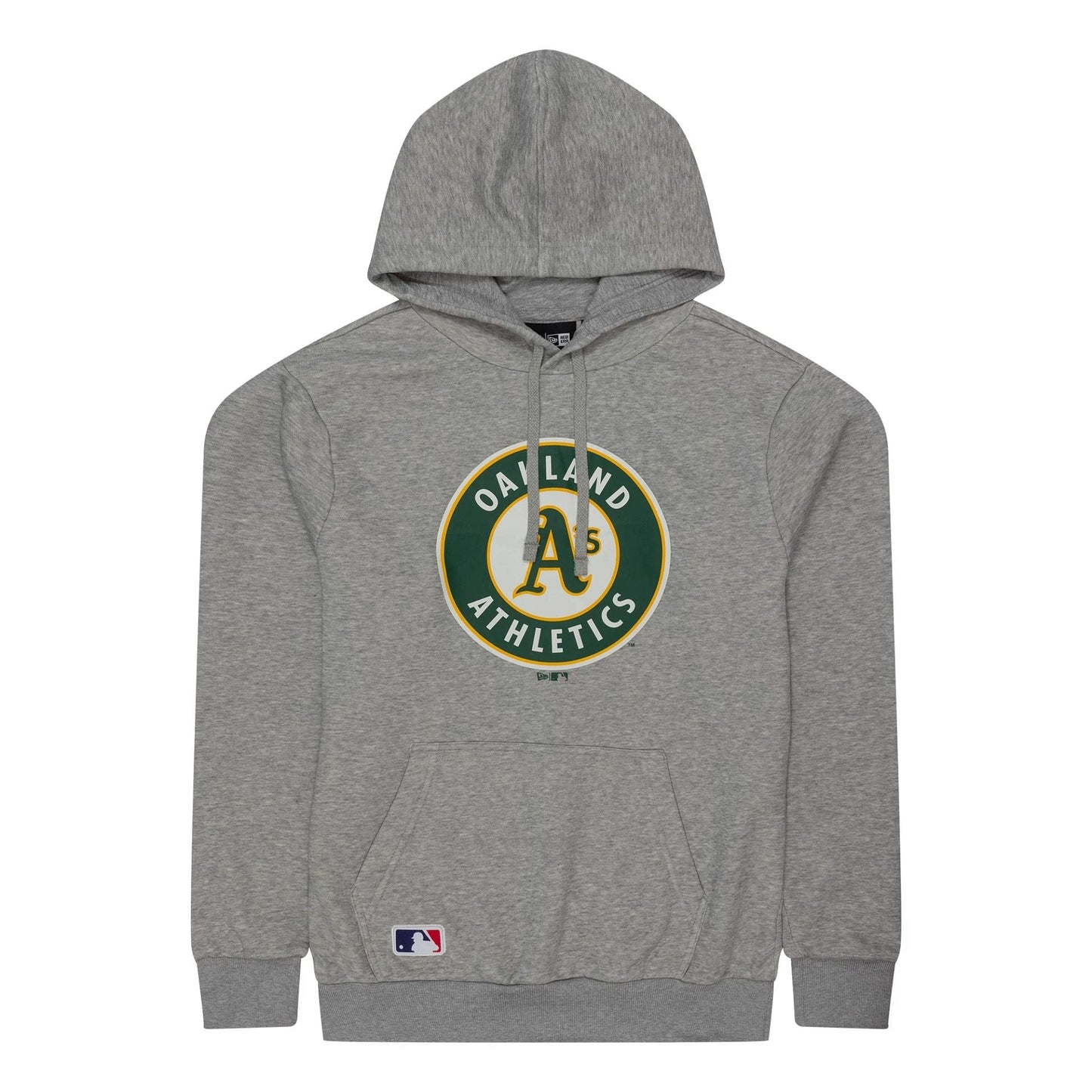 The Male model is wearing Oakland Athletics MLB Regular Grey Pullover Hoodie 1