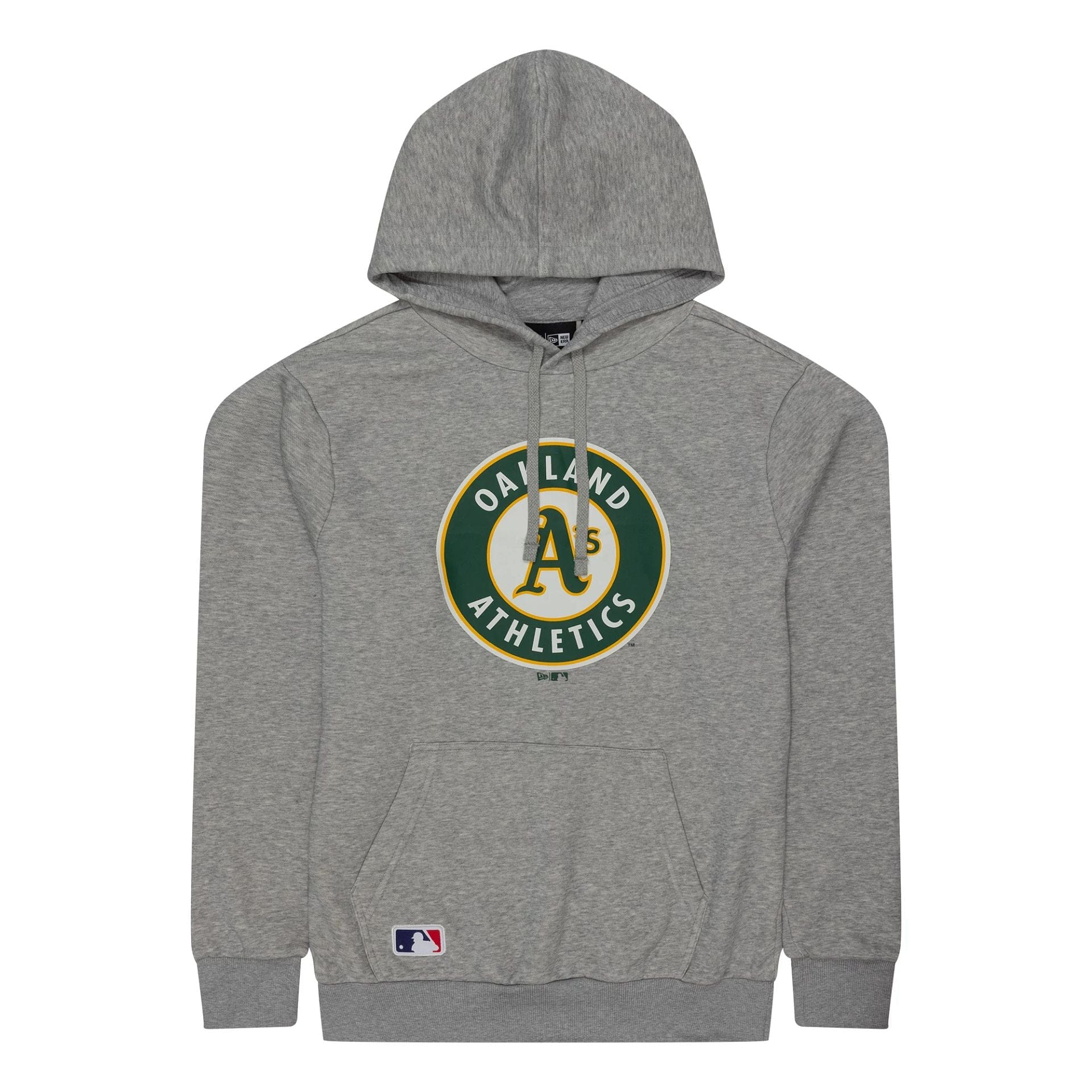 The Male model is wearing Oakland Athletics MLB Regular Grey Pullover Hoodie 1