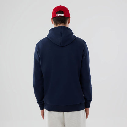 The Male model is wearing Washington Nationals MLB Dark Blue Pullover Hoodie 2