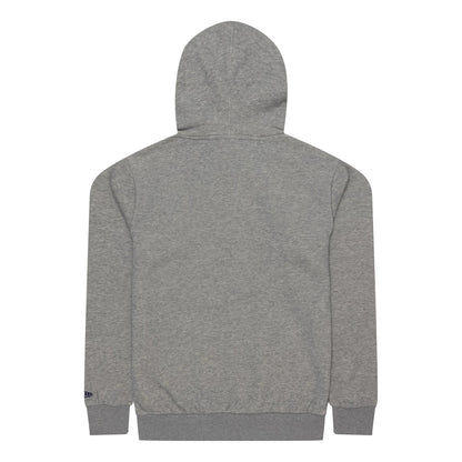 The Male model is wearing Toronto Blue Jays MLB Regular Grey Pullover Hoodie 2