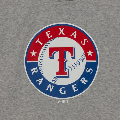 The Male model is wearing Texas Rangers MLB Regular Grey Pullover Hoodie 3