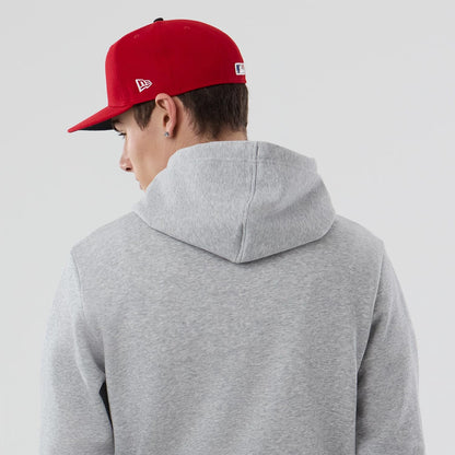 The Male model is wearing Philadelphia Phillies MLB Grey Pullover Hoodie 7