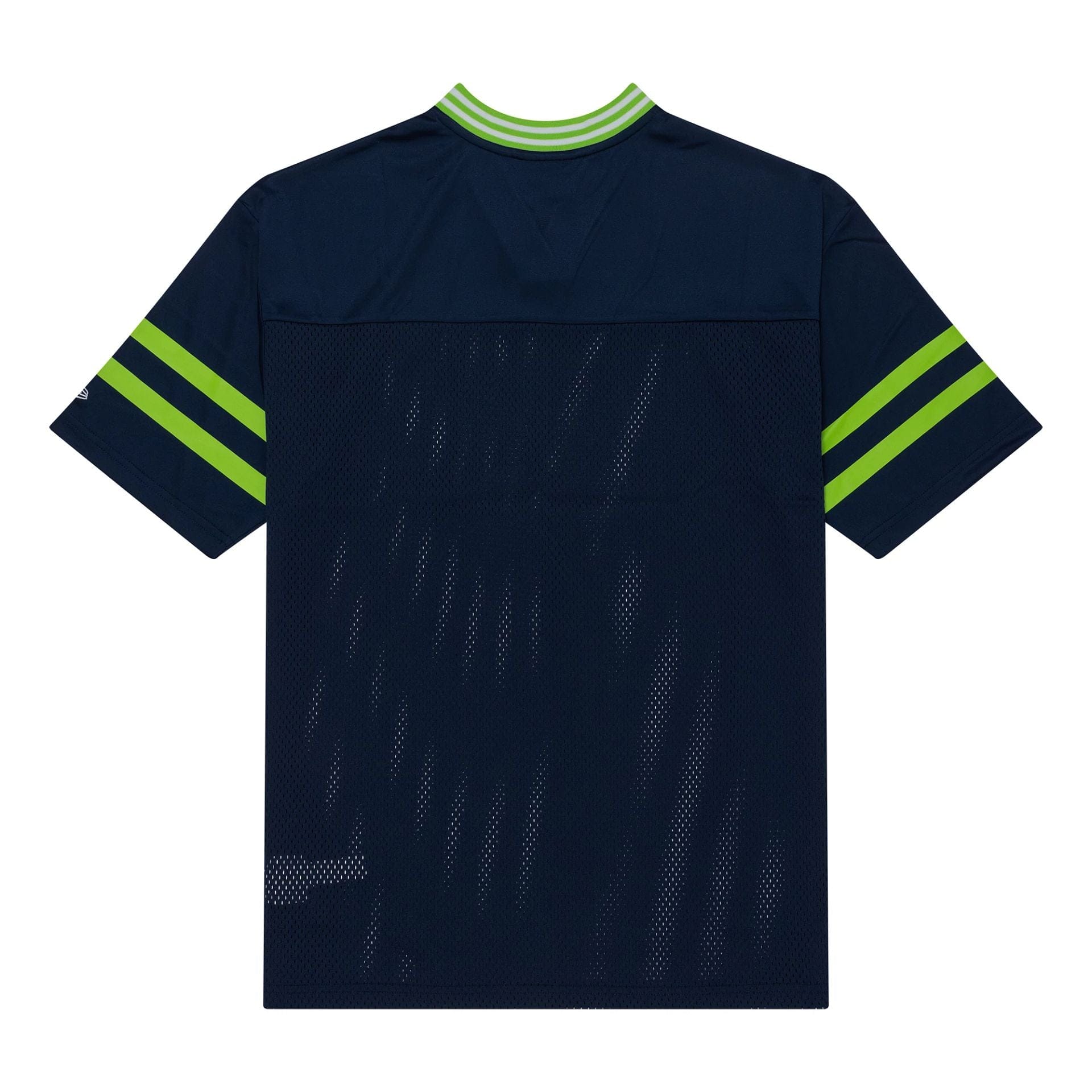 The Male model is wearing Seattle Seahawks NFL Mesh Dark Blue Mesh Jersey 2